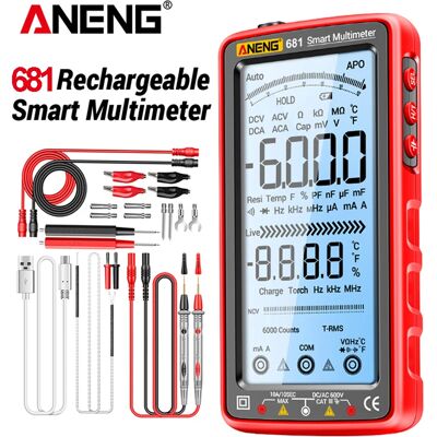 ANENG-Multimètre numérique professionnel aste 681, testeur de tension sans contact, voltmètre AC/DC, écran LCD, testeur de courant - Publicité ANENG-Multimètre numérique professionnel aste 681, testeur de tension sans contact, voltmètre AC/DC, écran LCD, testeur de courant - Publicité