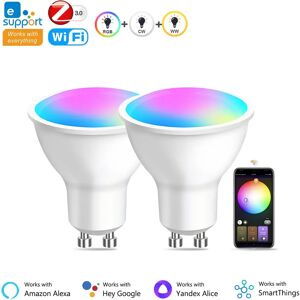 arteco Ampoule Led GU10 Zigbee/Wifi RGB CW WW, projecteurs, lampe intelligente, fonctionne avec Alexa Echo Hub Google Yandex Smartthings - Publicité arteco Ampoule Led GU10 Zigbee/Wifi RGB CW WW, projecteurs, lampe intelligente, fonctionne avec Alexa Echo Hub Google Yandex Smartthings - Publicité
