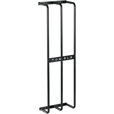Homcom Porte-serviettes de salle de bain mural moderne avec 3 barres 21X12X74 cm Noir - Publicité Homcom Porte-serviettes de salle de bain mural moderne avec 3 barres 21X12X74 cm Noir - Publicité