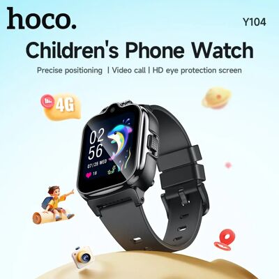 HOCO Bathroom CO-Montre connectée pour enfants, écran tactile HD 2.5D, 4G, LBS, GPS, Wi-Fi, positionnement, compatible avec 101WCDMA, réseau Fesse, 1.6 pouces - Publicité HOCO Bathroom CO-Montre connectée pour enfants, écran tactile HD 2.5D, 4G, LBS, GPS, Wi-Fi, positionnement, compatible avec 101WCDMA, réseau Fesse, 1.6 pouces - Publicité
