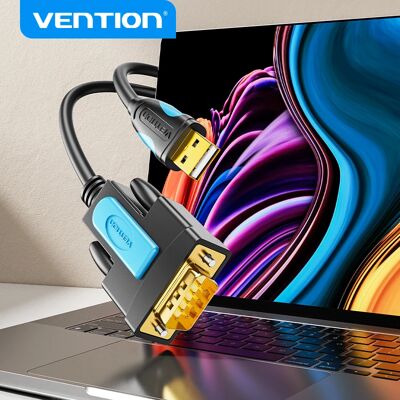 Câble de données série USB vers RS232 mâle Vention, câble USB RS232 à 9 broches pour affichage électronique, extension de câble RS232 pour balance électronique - Publicité Câble de données série USB vers RS232 mâle Vention, câble USB RS232 à 9 broches pour affichage électronique, extension de câble RS232 pour balance électronique - Publicité