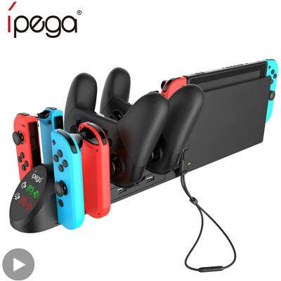 AyeBeau Chargeur de batterie de contrôle pour Nintendo Switch et OLED Joy Con Joycon Console station de chargement support de contrôleur Nintendoswitch - Publicité AyeBeau Chargeur de batterie de contrôle pour Nintendo Switch et OLED Joy Con Joycon Console station de chargement support de contrôleur Nintendoswitch - Publicité