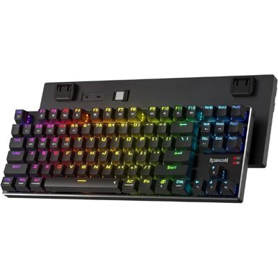 Redragon-Clavier de jeu mécanique sans fil RVB, Leic-Mode, échange à chaud, K556 PRO TKL, 80%, 87 prédire, BT, 2.4 mesurz - Publicité Redragon-Clavier de jeu mécanique sans fil RVB, Leic-Mode, échange à chaud, K556 PRO TKL, 80%, 87 prédire, BT, 2.4 mesurz - Publicité