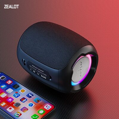 Haut-parleur Bluetooth portable ZEALOT S53 avec TWS - Extérieur Résistant à l'eau IPX6 - Publicité Haut-parleur Bluetooth portable ZEALOT S53 avec TWS - Extérieur Résistant à l'eau IPX6 - Publicité