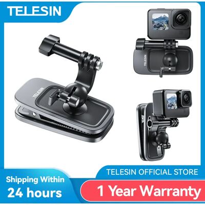 TELESIN 360 ° Support de pince à dos magnétique rotatif pour GoPro Hero 13 12 11 10 9 8 7 Insta360 DJI, accessoires de caméra d'action - Publicité TELESIN 360 ° Support de pince à dos magnétique rotatif pour GoPro Hero 13 12 11 10 9 8 7 Insta360 DJI, accessoires de caméra d'action - Publicité