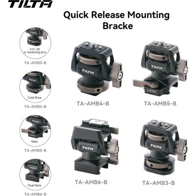 TILTA TA-AMB support de moniteur à dégagement rapide réglable pince de caméra support de moniteur pivotant et inclinable avec chaussure froide/montage ARRI/ NATO - Publicité TILTA TA-AMB support de moniteur à dégagement rapide réglable pince de caméra support de moniteur pivotant et inclinable avec chaussure froide/montage ARRI/ NATO - Publicité
