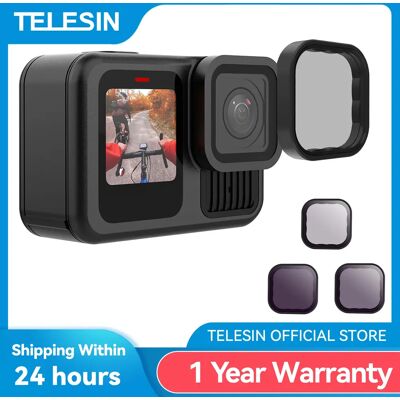 TELESIN ND8 ND16 ND32 ND64 CPL ensemble de filtres d'objectif cadre en alliage d'aluminium pour GoPro Hero 13 caméra d'action ND CPL filtre d'objectif - Publicité TELESIN ND8 ND16 ND32 ND64 CPL ensemble de filtres d'objectif cadre en alliage d'aluminium pour GoPro Hero 13 caméra d'action ND CPL filtre d'objectif - Publicité
