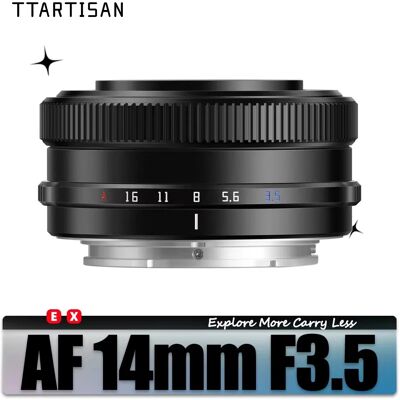 Objectif Prime TTArtisan AF 14mm F3.5 - Monture Sony E - Publicité Objectif Prime TTArtisan AF 14mm F3.5 - Monture Sony E - Publicité