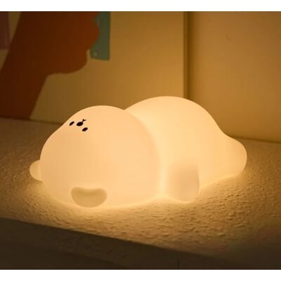 lessdot Lampe de nuit en Silicone, ours plat couché, lumière décorative de bureau, lampe d'ambiance créative d'intérieur pour bébé, cadeau pour enfants - Publicité lessdot Lampe de nuit en Silicone, ours plat couché, lumière décorative de bureau, lampe d'ambiance créative d'intérieur pour bébé, cadeau pour enfants - Publicité