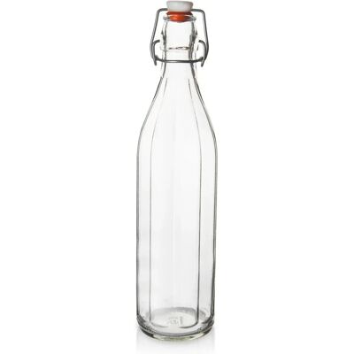 Orion Bouteille avec un clip en verre pour l'eau Création boira 1 L - Publicité Orion Bouteille avec un clip en verre pour l'eau Création boira 1 L - Publicité