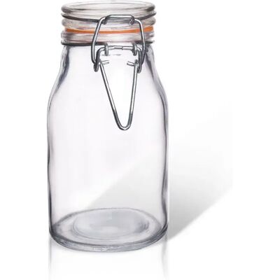Orion Bocal de stockage des aliments avec clip en verre, bocal Danse eté, 200 ml - Publicité Orion Bocal de stockage des aliments avec clip en verre, bocal Danse eté, 200 ml - Publicité