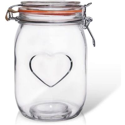 Orion Bocal de stockage des aliments avec clip en verre, bocal Danse eté, 1 L - Publicité Orion Bocal de stockage des aliments avec clip en verre, bocal Danse eté, 1 L - Publicité