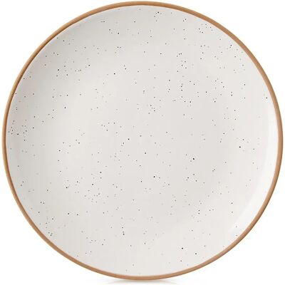 Orion Assiette à dîner en céramique beige 27 cm - Publicité Orion Assiette à dîner en céramique beige 27 cm - Publicité