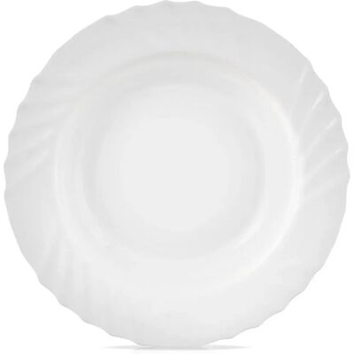 Orion Assiette à dîner en verre blanc Luna, 22,5 cm, 350 ml. Publicité Orion Assiette à dîner en verre blanc Luna, 22,5 cm, 350 ml. Publicité
