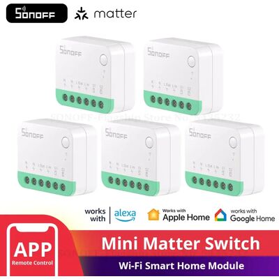 1-20 pièces SONOFF MINIR4M Matter Wifi commutateur intelligent Mini Module domotique connexion locale pour Alexa Google Home SmartThings - Publicité 1-20 pièces SONOFF MINIR4M Matter Wifi commutateur intelligent Mini Module domotique connexion locale pour Alexa Google Home SmartThings - Publicité