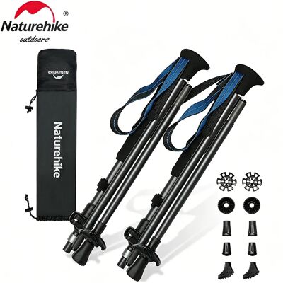 Naturehike Gale UL PRO bâton de Trekking fibre de carbone 7075 alliage d'aluminium bâton pliant léger bâtons de marche d'escalade en plein air - Publicité Naturehike Gale UL PRO bâton de Trekking fibre de carbone 7075 alliage d'aluminium bâton pliant léger bâtons de marche d'escalade en plein air - Publicité