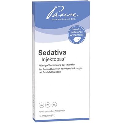 Pascoe SEDATIVA Injectopas (10x 2ml) - Publicité Pascoe SEDATIVA Injectopas (10x 2ml) - Publicité