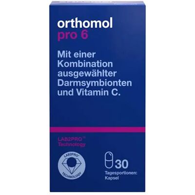 Orthomol Pro 6 Capsules (30 pc) - Publicité Orthomol Pro 6 Capsules (30 pc) - Publicité