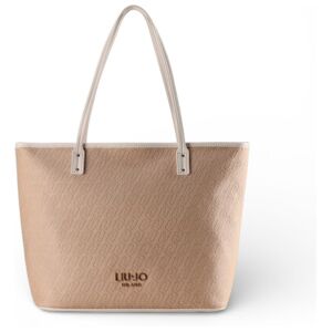 Liu Jo pour femme. AA6070 T378A Sac fourre-tout en jacquard beige (OSFA), Casuel, Polyuréthane - Publicité Liu Jo pour femme. AA6070 T378A Sac fourre-tout en jacquard beige (OSFA), Casuel, Polyuréthane - Publicité