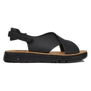 Camper pour femme. K200157-022 Sandales en cuir noir Caterpillar (40), Plat, Boucle, Casuel - Publicité Camper pour femme. K200157-022 Sandales en cuir noir Caterpillar (40), Plat, Boucle, Casuel - Publicité