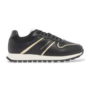 Giorgio Armani A X Armani Exchange pour femme. XW002795AF23061MC077 Baskets Ax noir (35), Plat, Lacets, Casuel - Publicité Giorgio Armani A X Armani Exchange pour femme. XW002795AF23061MC077 Baskets Ax noir (35), Plat, Lacets, Casuel - Publicité