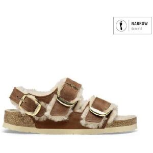 Birkenstock pour femme. 1025455 Sandales Milano Big Buckle (Coupe Étroite) marron (39), Plat, Boucle, Casuel - Publicité Birkenstock pour femme. 1025455 Sandales Milano Big Buckle (Coupe Étroite) marron (39), Plat, Boucle, Casuel - Publicité