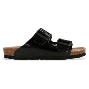 Genuins pour femme. G106300 Honolulu Vegan Patent Leather Black Sandals (Sandales en cuir verni végétal) (36), Noir, Plat, Aucun, Casuel - Publicité Genuins pour femme. G106300 Honolulu Vegan Patent Leather Black Sandals (Sandales en cuir verni végétal) (36), Noir, Plat, Aucun, Casuel - Publicité