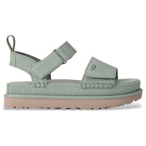 UGG pour femme. 1136783 Sandales en cuir aigue-marine Goldenstar (36), 1 à 3 cm, Velcro, Casuel, Vert, Turquoise - Publicité UGG pour femme. 1136783 Sandales en cuir aigue-marine Goldenstar (36), 1 à 3 cm, Velcro, Casuel, Vert, Turquoise - Publicité