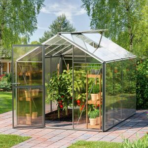 GFP 192 x 256 cm Serre de jardin, 8 mm panneaux double paroi - (GFPV00017) - Publicité GFP 192 x 256 cm Serre de jardin, 8 mm panneaux double paroi - (GFPV00017) - Publicité