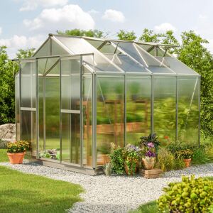 GFP 259 x 259 cm Serre de jardin, incl. kit d'accessoires XL, 8 mm panneaux double paroi - (GFPV00072) - Publicité GFP 259 x 259 cm Serre de jardin, incl. kit d'accessoires XL, 8 mm panneaux double paroi - (GFPV00072) - Publicité