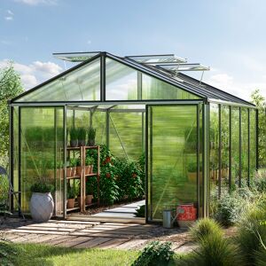 GFP 311 x 385 cm Serre de jardin, aluminium, incl. kit d'accessoires Pro 1 - (GFPV00255) - Publicité GFP 311 x 385 cm Serre de jardin, aluminium, incl. kit d'accessoires Pro 1 - (GFPV00255) - Publicité