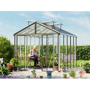 GFP 263 x 325 cm Serre de jardin, revêtement par poudre anthracite, RAL 7016 - (GFPV00704) - Publicité GFP 263 x 325 cm Serre de jardin, revêtement par poudre anthracite, RAL 7016 - (GFPV00704) - Publicité