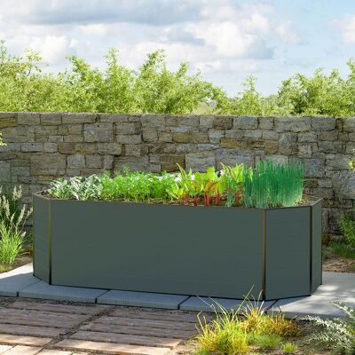 Légumier surélevé en aluminium GFP - 77cm, 1,19x1,67m, anthracite - Publicité Légumier surélevé en aluminium GFP - 77cm, 1,19x1,67m, anthracite - Publicité