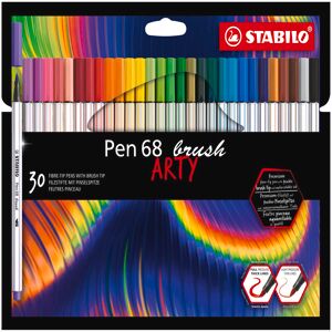 STABILO Pen 68 Brush ARTY Lot de 30 feutres pinceaux de qualité premium - Publicité STABILO Pen 68 Brush ARTY Lot de 30 feutres pinceaux de qualité premium - Publicité