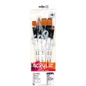 CLAIREFONTAINE DFY Set de 5 pinceaux larges - Publicité CLAIREFONTAINE DFY Set de 5 pinceaux larges - Publicité
