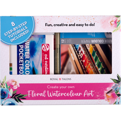 Amsterdam TALENS Set d’aquarelle florale - Publicité Amsterdam TALENS Set d’aquarelle florale - Publicité