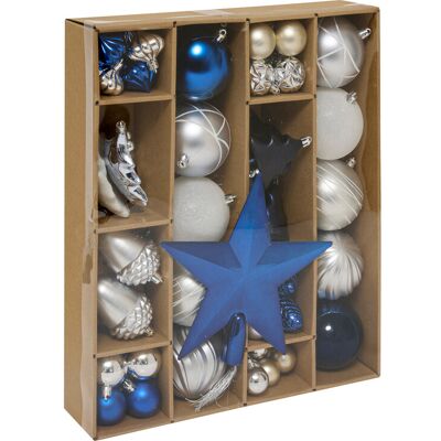 Atmosphera 60 Decorations de Noel Theme Bleu - Publicité Atmosphera 60 Decorations de Noel Theme Bleu - Publicité