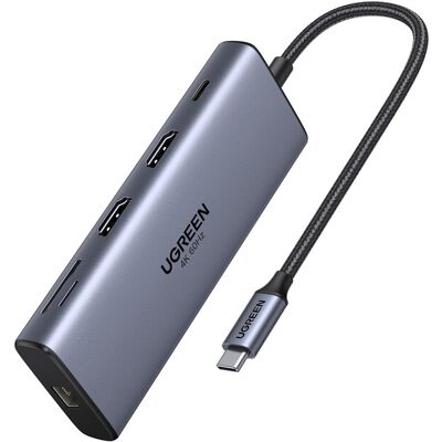 UGREEN Station d’accueil USB-C 2 x HDMI + 2 x USB-C 3.2 + 2 x USB-A + SD/TF - Publicité UGREEN Station d’accueil USB-C 2 x HDMI + 2 x USB-C 3.2 + 2 x USB-A + SD/TF - Publicité