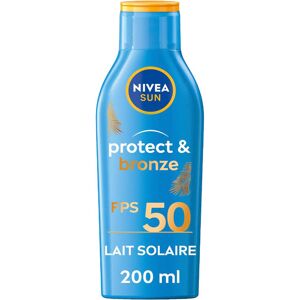 NIVEA SUN Protect & Bronze Lait solaire SPF 50 - 200 ml - Publicité NIVEA SUN Protect & Bronze Lait solaire SPF 50 - 200 ml - Publicité