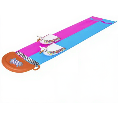 Bestway H2OGO! Piste de glissade aquatique Lama pour 2 personnes - 487 x 138 cm - Publicité Bestway H2OGO! Piste de glissade aquatique Lama pour 2 personnes - 487 x 138 cm - Publicité