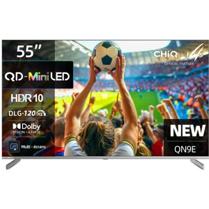 CHiQ M55QN9E TV 4K UHD Mini LED QLED 55" Dolby Atmos/Vision DLG 120Hz + MEMC Google TV (Android 14) Google Assistant Cadre en métal & Design fin - Publicité CHiQ M55QN9E TV 4K UHD Mini LED QLED 55" Dolby Atmos/Vision DLG 120Hz + MEMC Google TV (Android 14) Google Assistant Cadre en métal & Design fin - Publicité