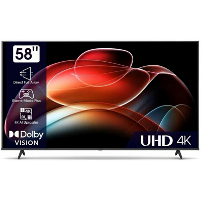 Hisense 58A6K Téléviseur LED 4K Ultra HD VIDAA Smart TV Wi-Fi noir - 147 cm - Publicité Hisense 58A6K Téléviseur LED 4K Ultra HD VIDAA Smart TV Wi-Fi noir - 147 cm - Publicité