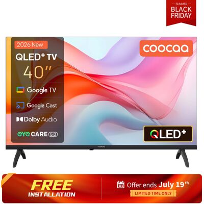 Coocaa TV QLED 40 pouces (101 cm) Smart TV FHD Google TV, HDR10, Dolby Audio, Bluetooth 5.1, Eye Care (faible lumière bleue), Chromecast intégré, triple tuner DVB-T2/C/S2, CI+, modèle 40CGQG41Z (2026), classe énergétique E - Publicité Coocaa TV QLED 40 pouces (101 cm) Smart TV FHD Google TV, HDR10, Dolby Audio, Bluetooth 5.1, Eye Care (faible lumière bleue), Chromecast intégré, triple tuner DVB-T2/C/S2, CI+, modèle 40CGQG41Z (2026), classe énergétique E - Publicité