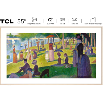 TCL QLED Pro 55A300W NXTVISION 55" 4K UHD TV LED en aluminium brossé - Publicité TCL QLED Pro 55A300W NXTVISION 55" 4K UHD TV LED en aluminium brossé - Publicité