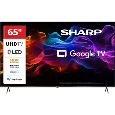 Sharp 65HP5265ETV 65" 4K UHD Qled Google TV - Publicité Sharp 65HP5265ETV 65" 4K UHD Qled Google TV - Publicité