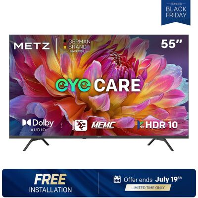 Metz 55MUF7000Z TV 55 pouces 140 cm 4K UHD Google TV, Dolby Vision & Atmos, HDR10, Remote Finder, Triple Tuner, CI+ Classe énergétique F - Publicité Metz 55MUF7000Z TV 55 pouces 140 cm 4K UHD Google TV, Dolby Vision & Atmos, HDR10, Remote Finder, Triple Tuner, CI+ Classe énergétique F - Publicité