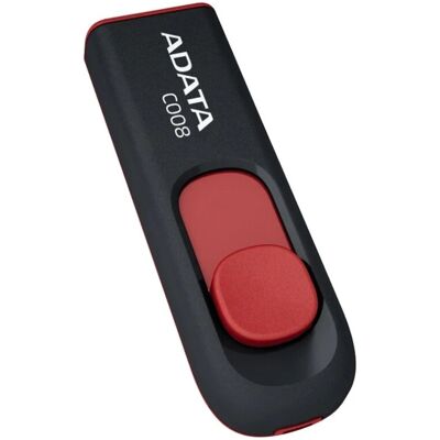 ADATA 32 Go C008 Clé USB USB Type-A 2.0 - Noir/rouge - Publicité ADATA 32 Go C008 Clé USB USB Type-A 2.0 - Noir/rouge - Publicité