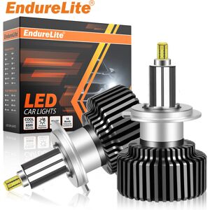 ENdureLite H7/H18 Ampoules de phare LED, 6000 K, 20 000 lm, conception mini Plug-N-Play, refroidissement par ventilateur, H7 pour voitures, lot de 2 - Publicité ENdureLite H7/H18 Ampoules de phare LED, 6000 K, 20 000 lm, conception mini Plug-N-Play, refroidissement par ventilateur, H7 pour voitures, lot de 2 - Publicité