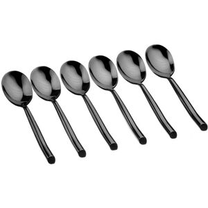 BJÖRN KNUT Lot de 6 petites cuillères - Noir - Publicité BJÖRN KNUT Lot de 6 petites cuillères - Noir - Publicité
