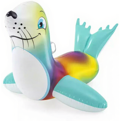 Bestway 41487 Flash N' Splash Bouée phoque à chevaucher - 157 x 114 cm - Publicité Bestway 41487 Flash N' Splash Bouée phoque à chevaucher - 157 x 114 cm - Publicité